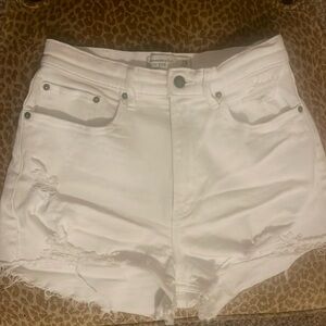 White Abercrombie shorts